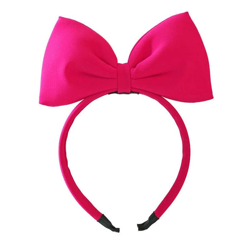 1PC Fabric Bow Large Head Hoop Hair Accessories Big Size For Girl Women Headband Bow Knot Bowknot Headwear