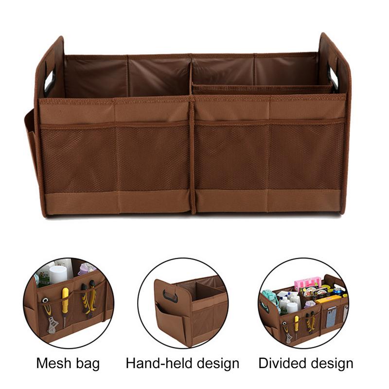 Auto Trunk Organizer Car Grocery Organizer Trunk Folding Trunk Storage Box Large Capacity Trunk Solution For Toys