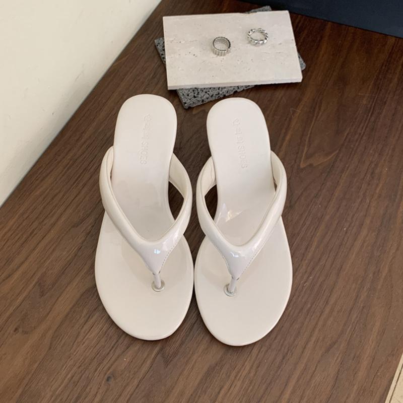 Fashion SUOJIALUN 2024 Summer New Women Slipper Fashion Med Weadge Heel Dress Sandal Ladies Casual Outdoor Beach Vaction Slides Shoes