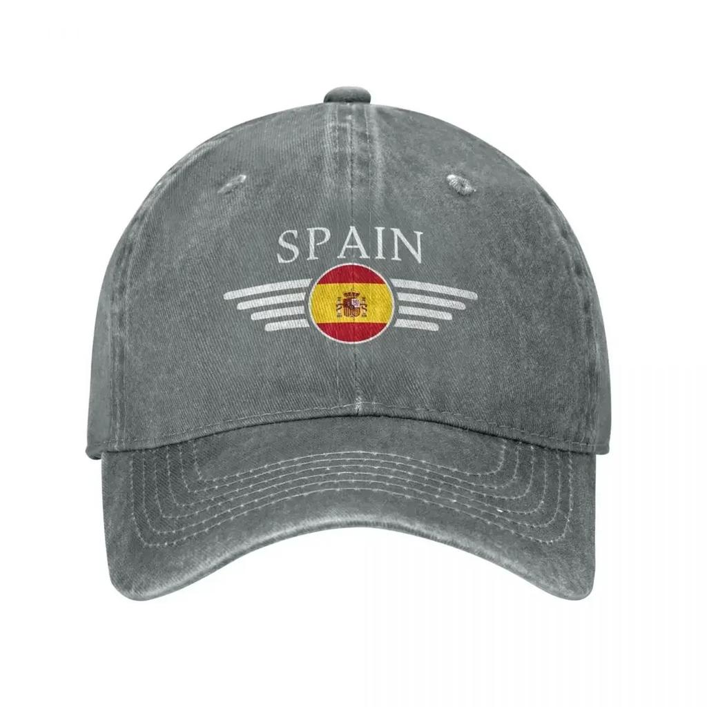 Espana Spain High-end Unisex Women Baseball Cap Distressed Denim Caps Hat Vintage Outdoor Workouts Headwear