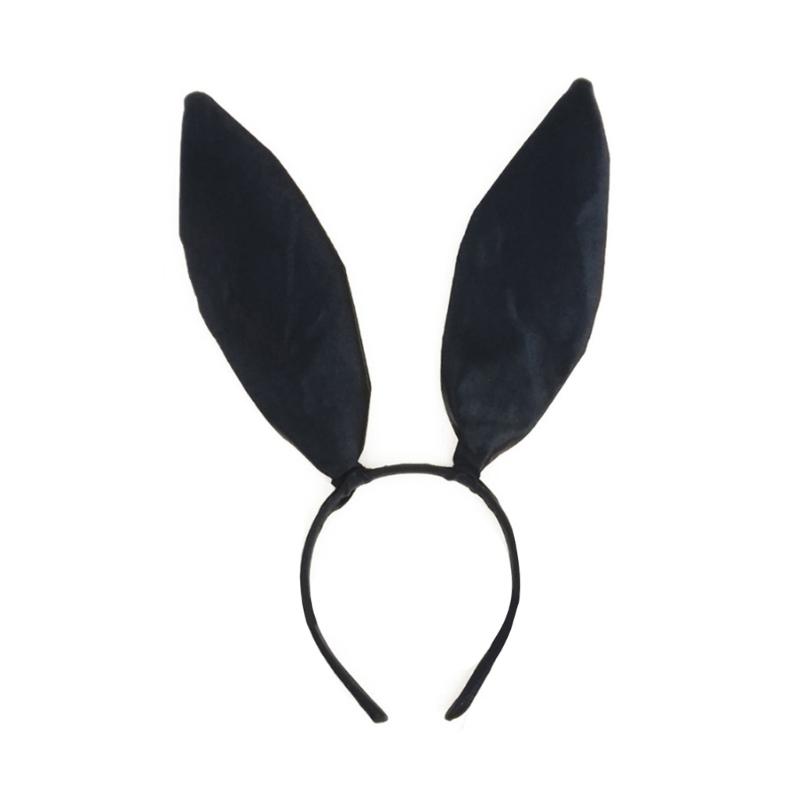 Rabbit Ears Headband Cosplay Costume Hairhoop Necktie Arm Gloves Party Headpiece Masquerades Headdress Animes Outfit