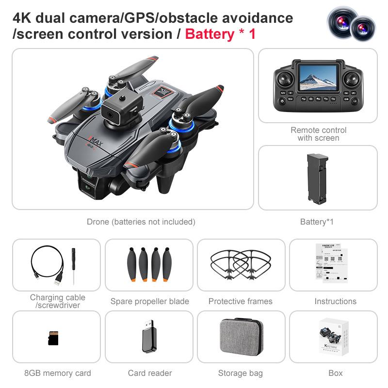 NEW K812MAX Drone: HD Aerial Photography Quadcopter with GPS Positioning & Screen Control