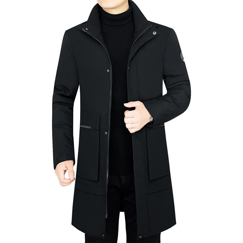 Buy Winter Men 'S Warm Down Jacket Mid Length Middle Aged And Elderly