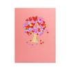Pop Up Design Valentines Day Greeting Cards Romantic with Envelope 3D Heart Tree Card Exquisite Handcrafted Moon Wedding Cards