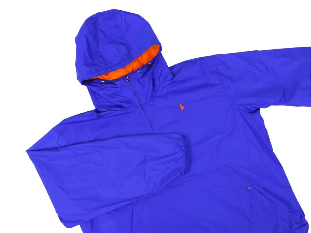 POLO RALPH LAUREN Pullover Windbreaker Size 0101962 Men's Half-Zip Jacket, L, Blue,