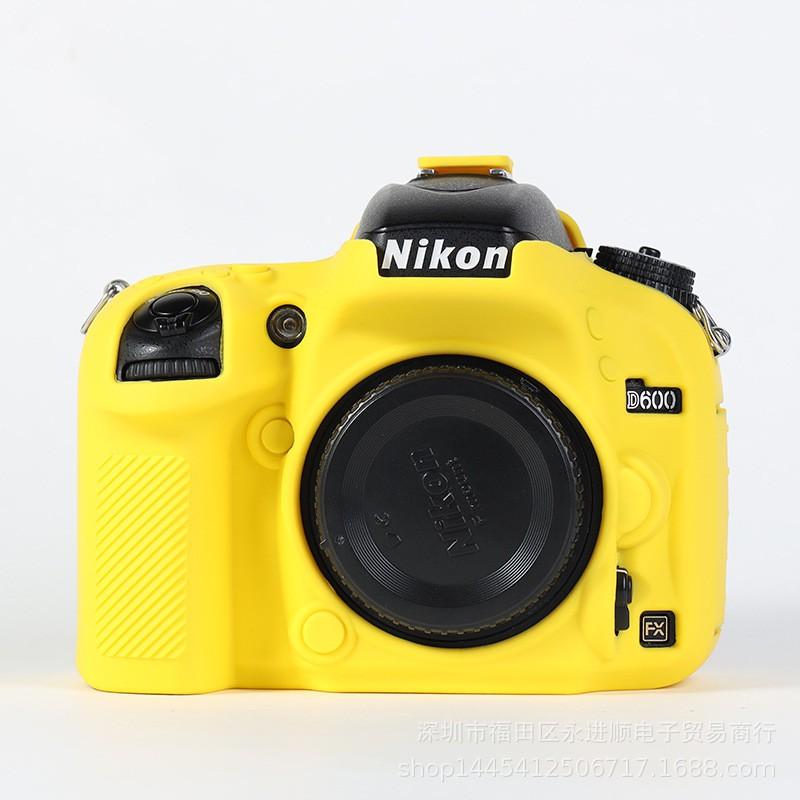 Silicone Camera Case Nikon D600 D610 DSLR Soft Protective Cover In Black Camo Red Yellow Neutral Unisex Design