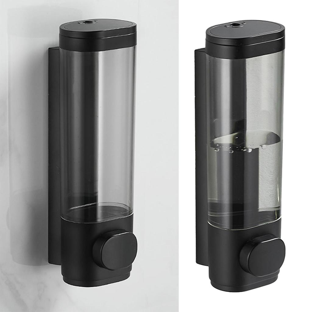 600mL Manual Soap Dispenser Wall Mounted Hand Press Soap Dispenser for Dish Liquid Lotion Shower Gel Shampoo Chamber