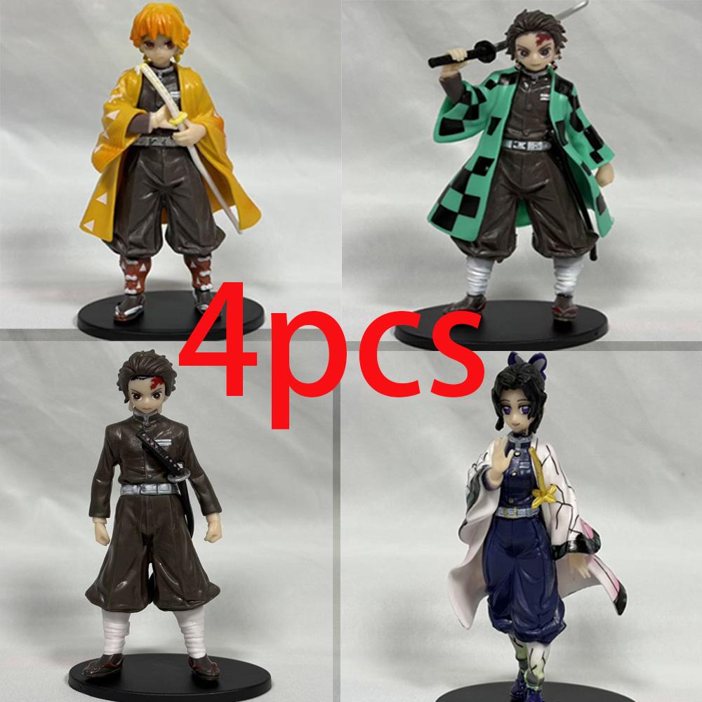 Non-Toxic .Spot Anime Slayer Kimetsu No Yaiba Figure Kamado Tanjirou Action Figure Agatsuma Zenitsu Nezuko Warrior Pvc Model Toys