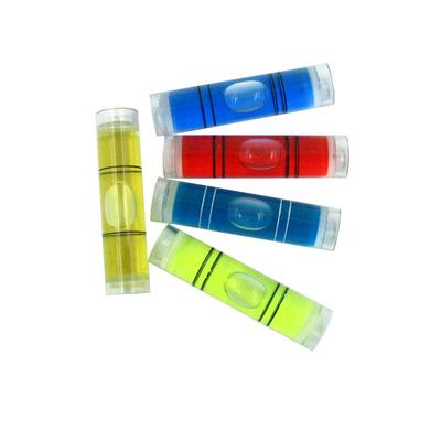 Livelle a bolla cilindriche Tubo di plastica Fiale Livella a spirito mini per telaio Po 9,5*40 mm 5 pezzi/lotto