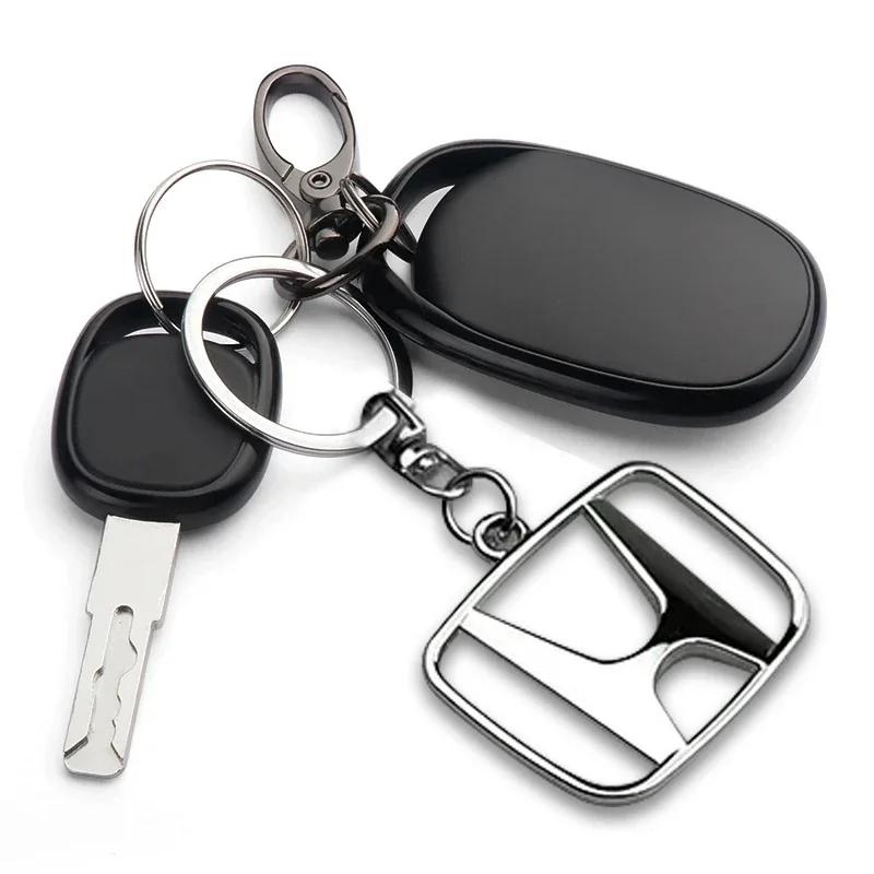 2025 Hot Car Key Chains Keyring Pendant Metal Keychain Holder Auto Accessories  For Honda Civic Accord CRV HRV Fit Jazz City Ody