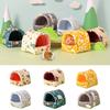 Hamster Print Hammock Sleeping Bed Hanging Bed Mat Cage Accessories Warm AntiScratch Tunnel Bed for Ferrets Squirrels