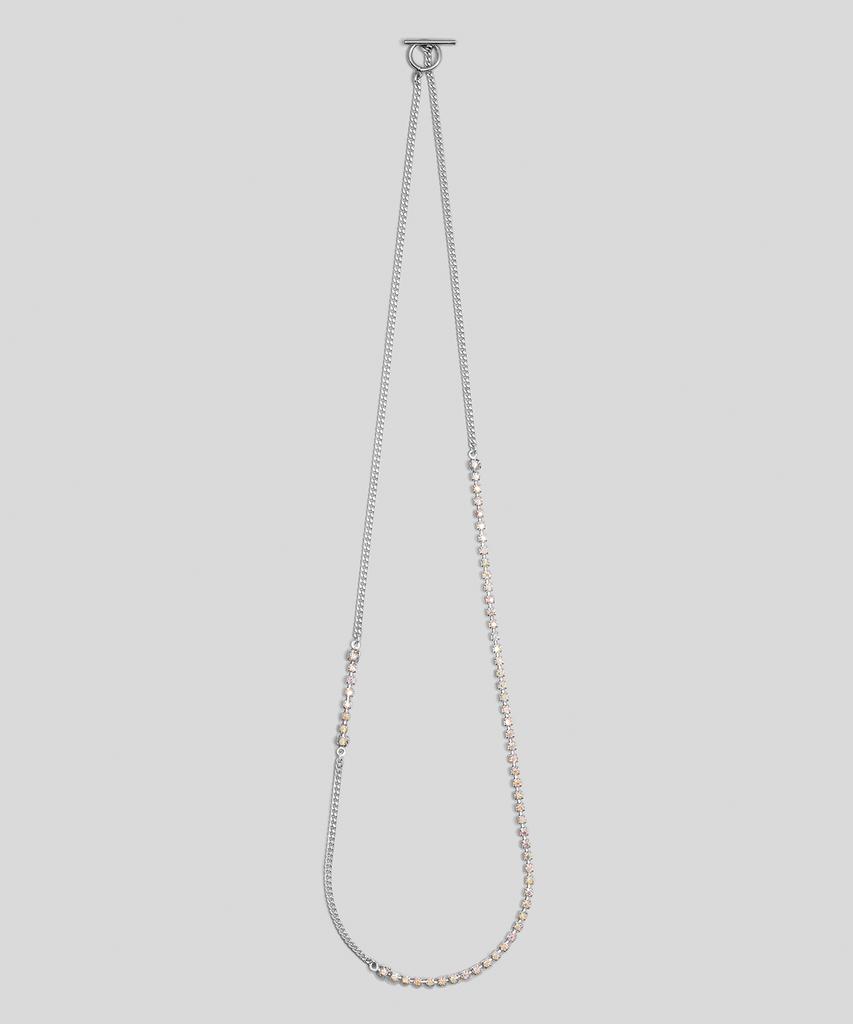 Armo Mixed Crystal Toggle Necklace