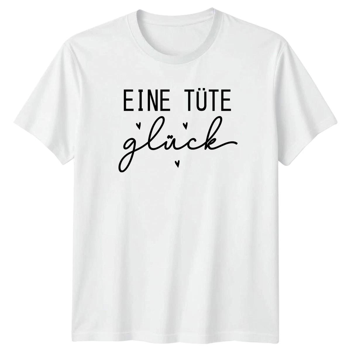 Eine T?te Gl?ck T-Shirt Positivity German Sayings Birthday Gift For Him And Her XS