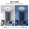 Seathestars Dimmable and Color-Changing LED Ceiling Light with Circulator, Remote Control, Slim, Energy-Saving, Timer-Enabled Ceiling Fan, DC Motor,