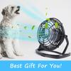Desktop Strong Wind USB Silent Fans for Laptop Notebook PC Home Office Rotatable 4Blade Cooling Fan Summer Rottable USB Mini Fan