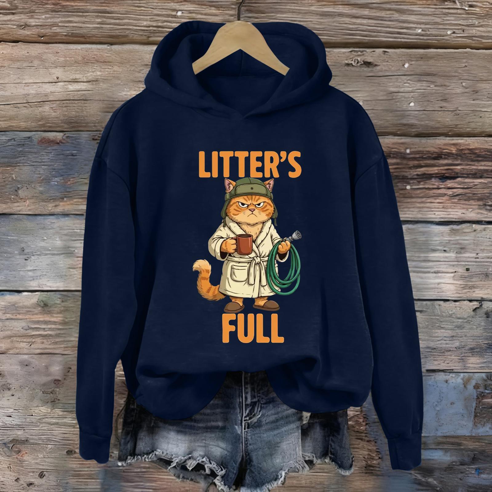 

Жіночі Модні Повсякденні Універсальні Толстовки з Довгим Рукавом та Капюшоном XL Темно-синій