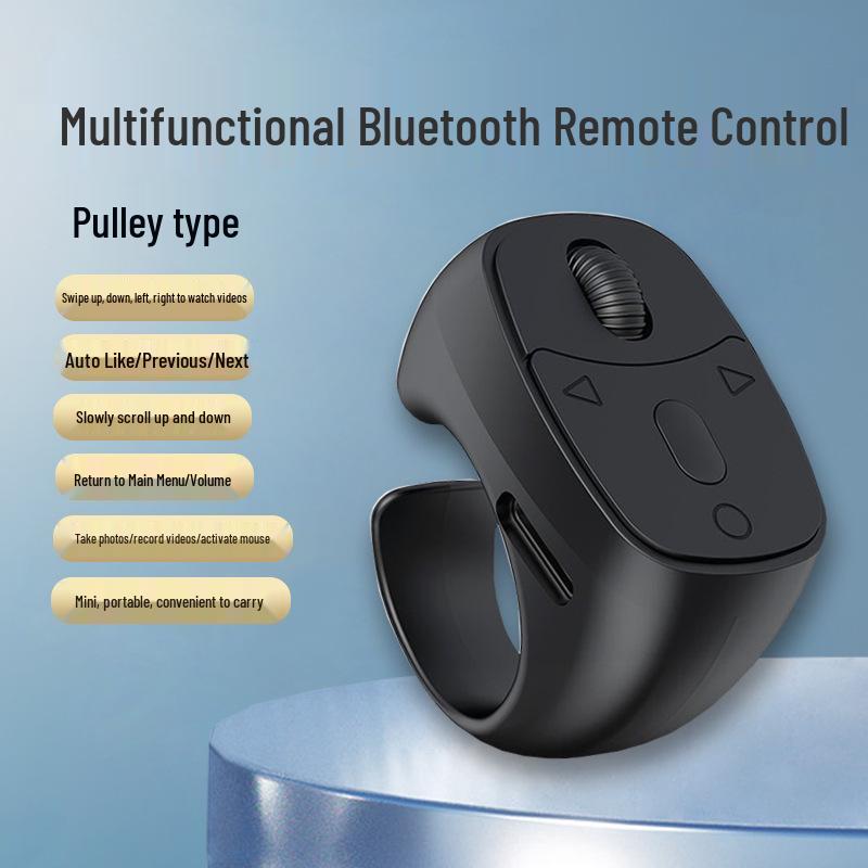 Bluetooth Touchscreen Ring-Fernbedienung: Multifunktionsmaus für Telefon, Videosteuerung, Seitenwechsel und Fotoaufnahme