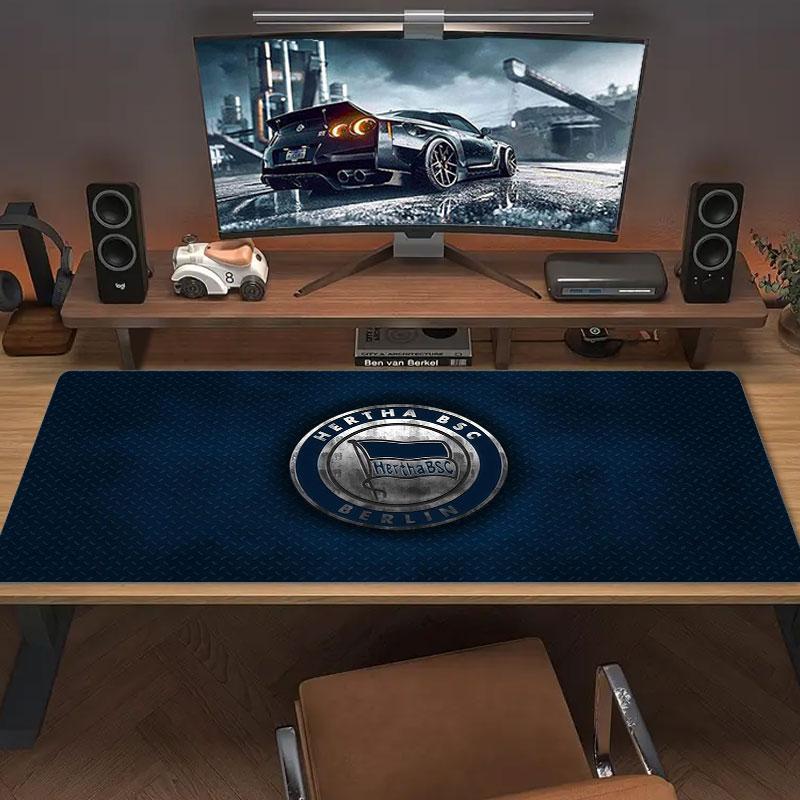 Hertha BSC Large Size Mouse Pad Large Gaming Table Cushion Non-slip Laptop Tablet Big Mousepad XXL Mat Mini PC Playmat With Lock edge