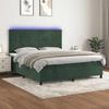 VidaXL Slatted Bed Base with Mattress and LED, Upholstered Bed, Double Bed, Adult Bed for Interior Bedroom, 3136020