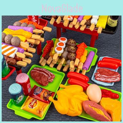 Educational Barbecue Pretend Play Food Kids Toy Set For Creative Role Play
