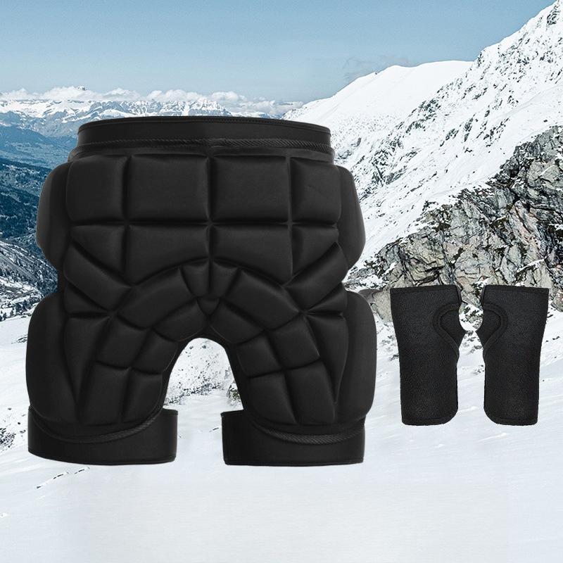 

1Pc Skiing Hip Protector, Thickened Anti-fall and Anti-collision Knee Pad, Ice Skating Winter Protective Gear, Waterproof Inner Wear L (recommended 120-80kg)