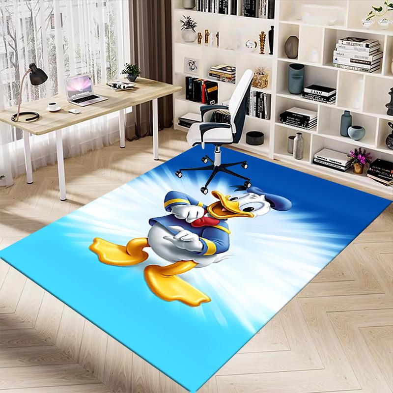 1pc Donald Duck Adventure Carpet for Playroom Bedroom Living Room Sofa Home Decor,kids Game Area Rug Non-slip Floor Mat Y72952