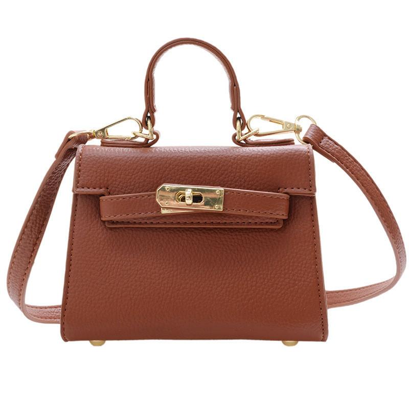 Handheld Small Girls Coin Purse Striped Pattern Chain Strap Accessories Daily