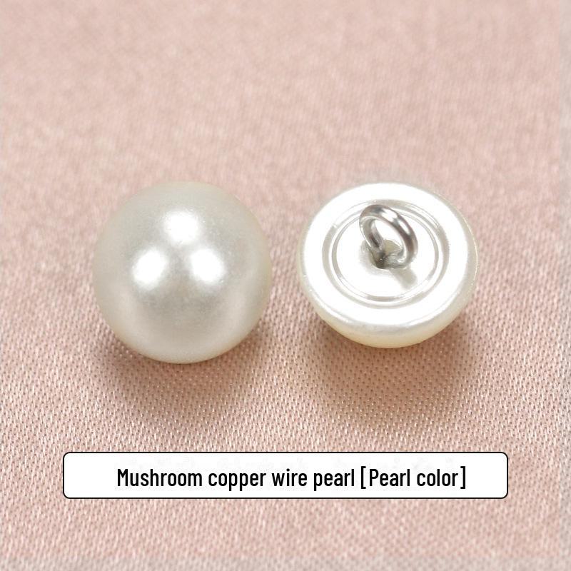 Perle Runder Knopf: Damenpullover, Chiffonblusen, Dekorative Accessoires, Kinderkleidung, Pilzdesign