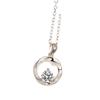 Mobius Zircon Necklace Women'S Fashion Light Luxury Niche Design Sense Ring Pendant Exquisite Jewelry Premium Durable