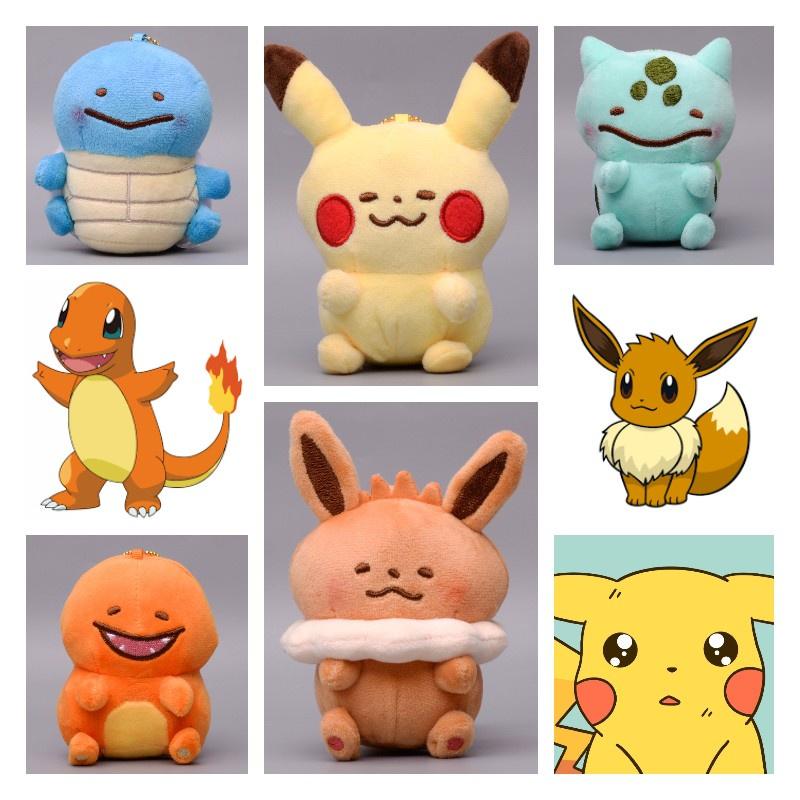 Bulbasaur Squirtle Pikachu Charmander Eevee Pluszowa Zawieszka Brelok