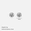 Simple Crystal Stud Earrings Fashion Women December Birthstone Colorful Diamond Earrings for Girls Gift