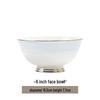 Ink Orchid Ceramic Noodle Bowl