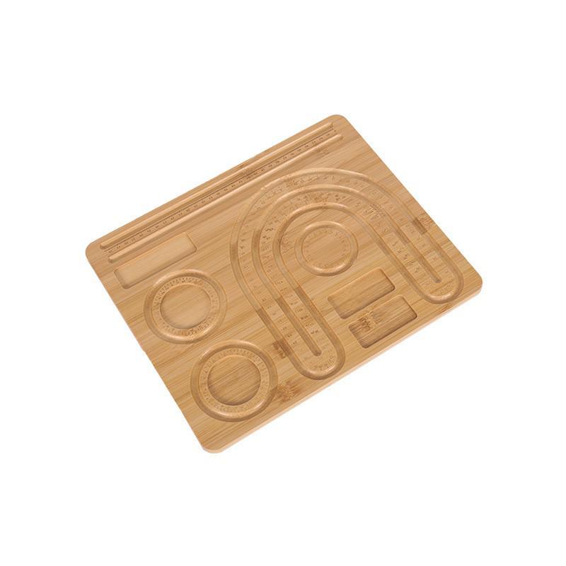 Multi-grid Wooden Beading Design Board for DIY Bracelets and Jewelry Crafting