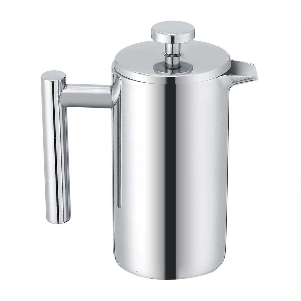 350ML Double Wall Stainless Steel Coffee Maker French Press Tea Pot with Filter