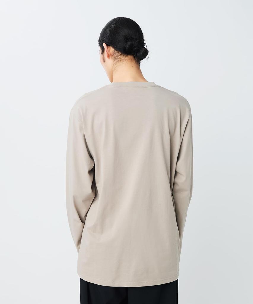 Soft Cotton Logo Long Sleeve for Men and GREIGE M [Snow Peak] T-Shirt SW-25SU401 Long-sleeved T-shirt Women,