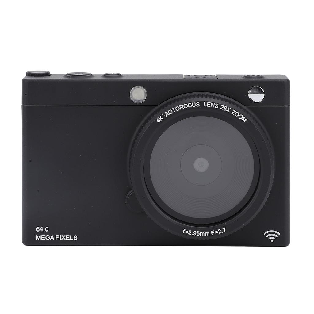 4K Digital Camera 2.83 Inch Screen 64MP Autofocus Vlogging Camera with 28X Digital Zoom Beauty Retro Filter Compact