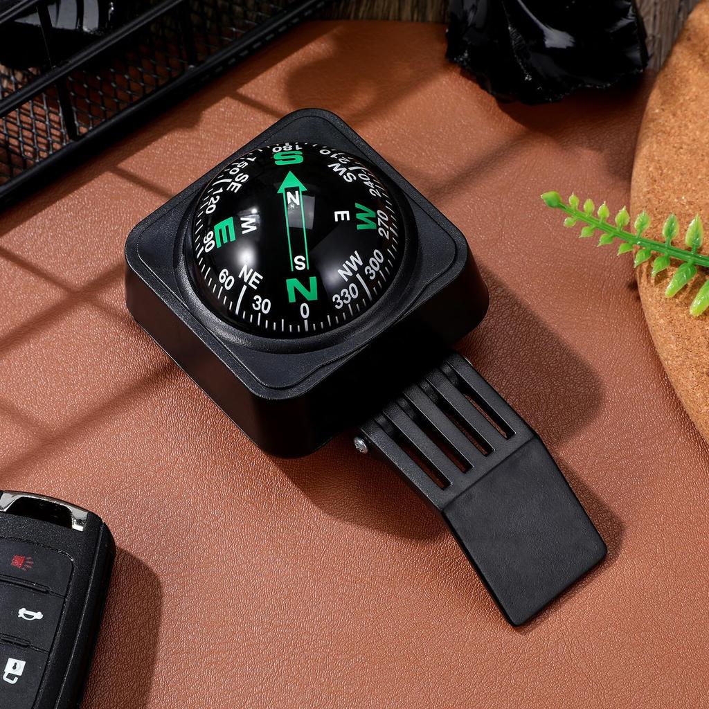 Uonlytech Car Compass Ball: Portable Dashboard Compass for Car, Boat,