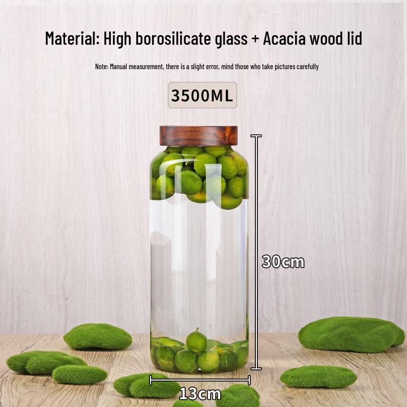 Ruhan Glass Storage Jar with Lid