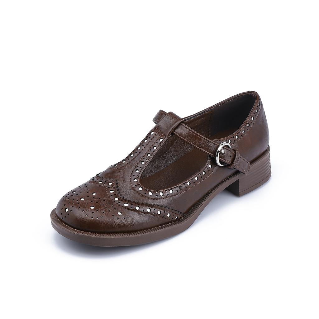 Single shoes 2025 spring women's fashion Huizhou women's shoes Mary Jane rivet high heels women's fashion versatile shoes women