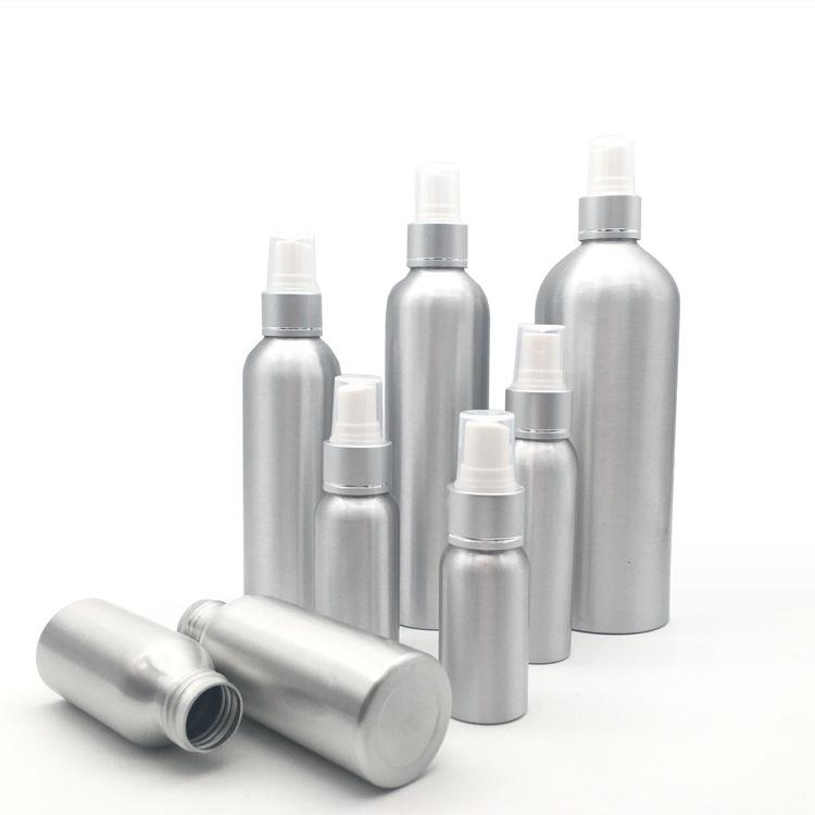 Electroplated Aluminum Refillable Spray Bottle (30-500ml) for Alcohol, Toner, Makeup, Disinfectant, or Water