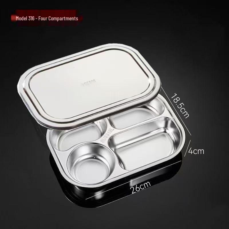 Kids  316 Stainless Steel Divided Plate