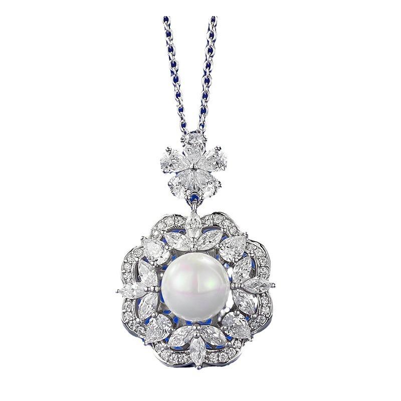 New European and American S925 Silver Necklace Pendant for Women s Light Luxury Daily Fashion Jewelry Women
