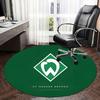 SV Werder Bremen, Tappetino Sedia Logo Squadra di Calcio Tappeto Rotondo Tappeto per Ufficio, Lavabile in Lavatrice, Antiscivolo, Adatto per Soggiorni, Camere da Letto
