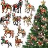 Horse-themed Christmas Decor Horse Ornaments 2D Acrylic Vintage Tree Hanging Keepsake Ornament Decoration Western Theme Animal for Xmas Home Realistic