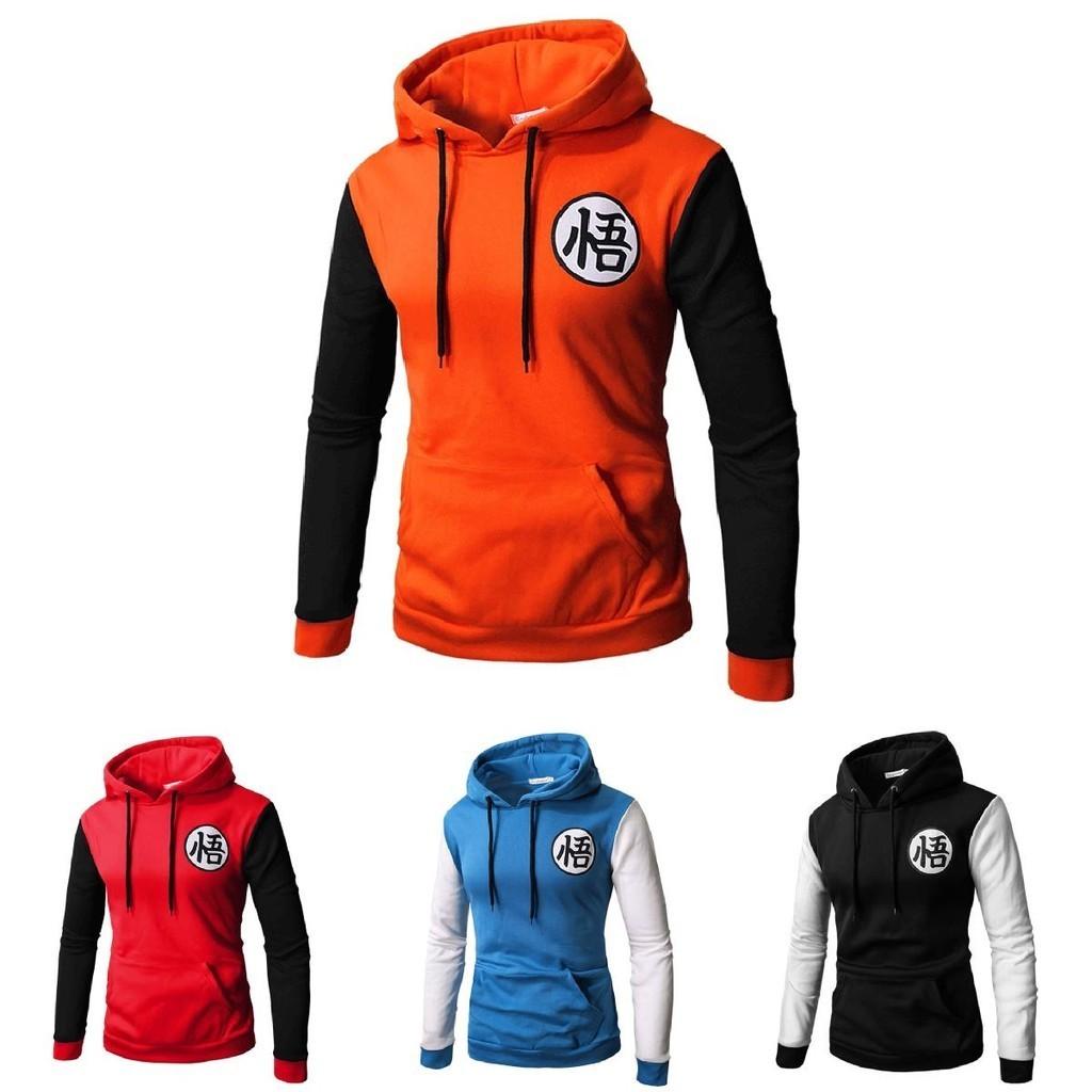 Warm Anime 3d Dragon Ball Z Son Goku Cosplay Jacket Sweatshirt Thick Coat Hoodie