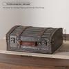 Vintage Wooden Portable Storage Box With Lid For Jewelry Collectibles And Personal Items