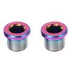 Bike Crank Screw Rust Proof Metal Chain Wheel Nut Bike Crankset Arm Fixing Screw for Road Bikes 2pcs