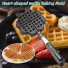 Non-stick Waffle Baking Pan Double Side Waffle Maker Creative Heart Shaped Waffle Mold  Cooking