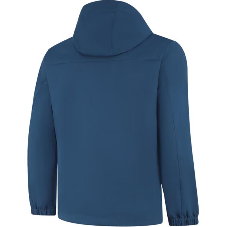 Li Ning Solid Color Zipper Hooded Versatile Sports Windbreaker Men outerwear Navy-Blue AFDUA07-3