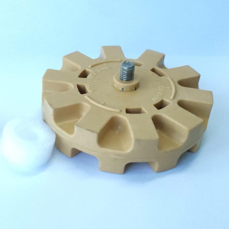 Decal Removal Eraser Wheel with Power Drill Arbor-Adapter Rubber Pinstripe 100mm
